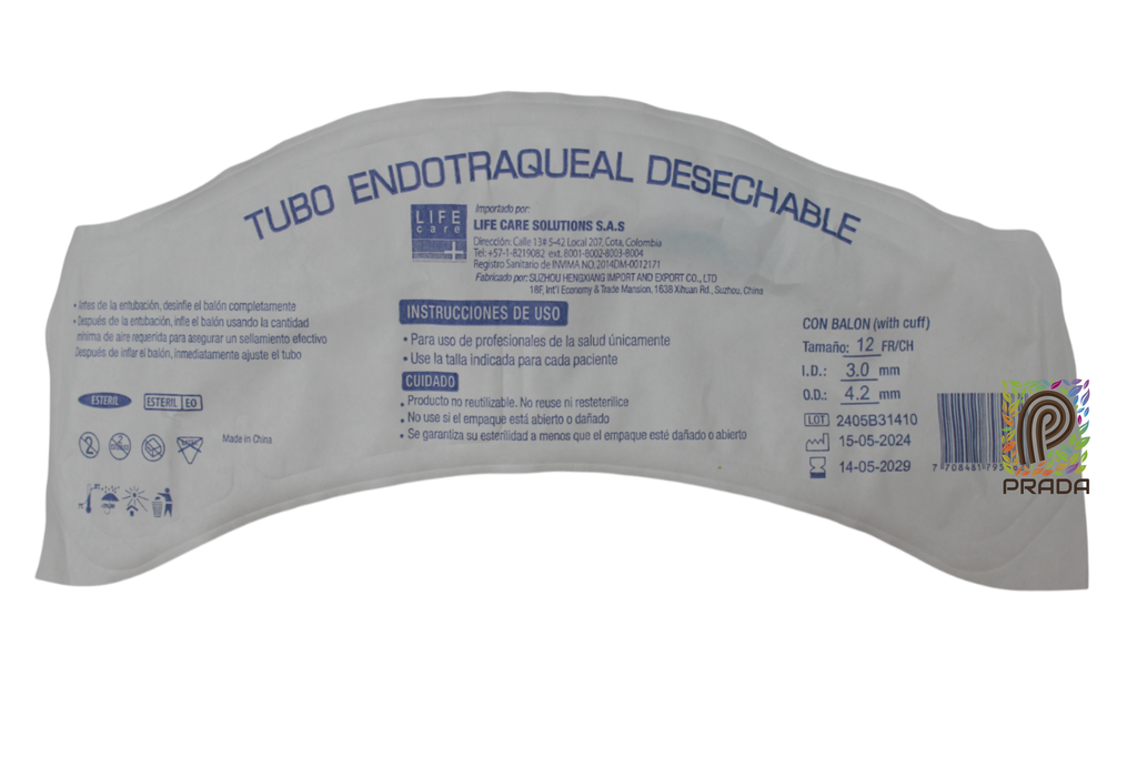 TUBO ENDOTRAQUEAL  # 3.0 LIFE CARE