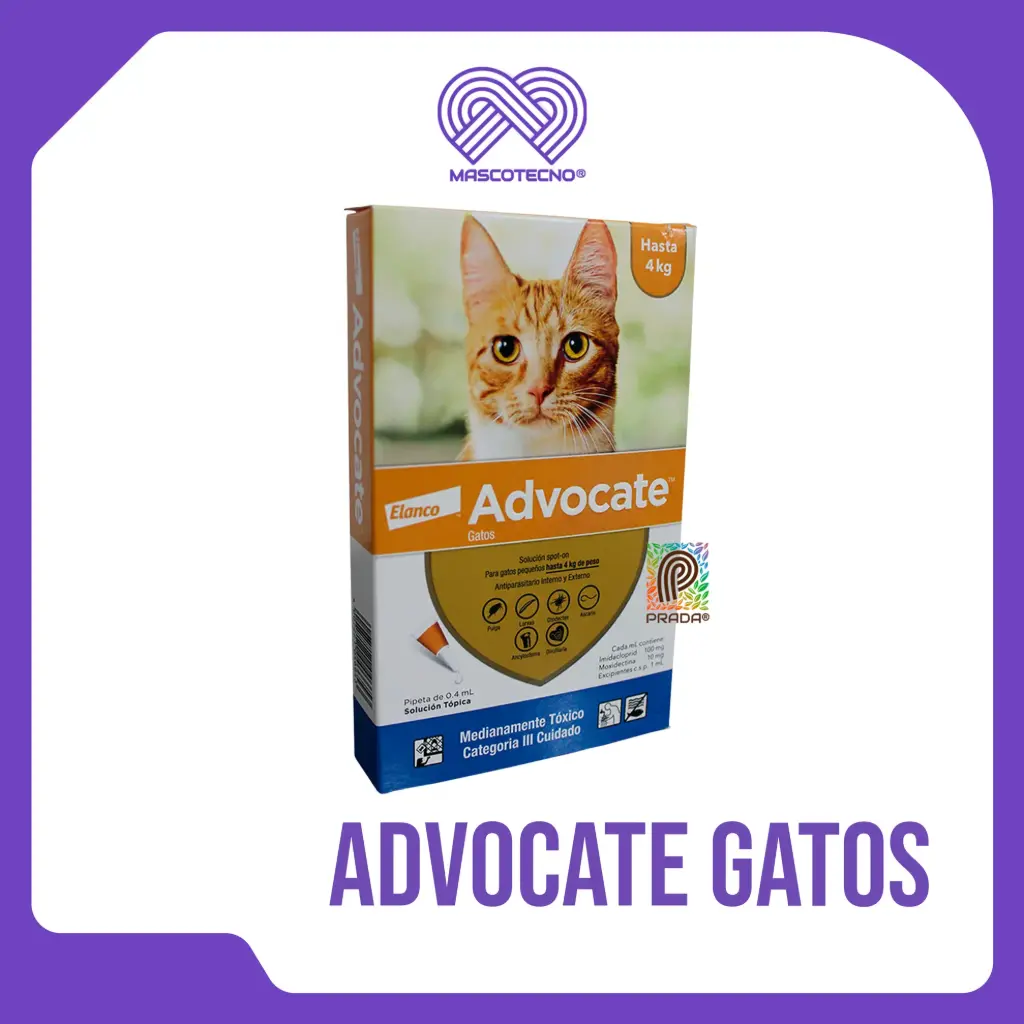 [7-0302-0099] ADVOCATE GATOS HASTA 4 KG (X 1 UND)