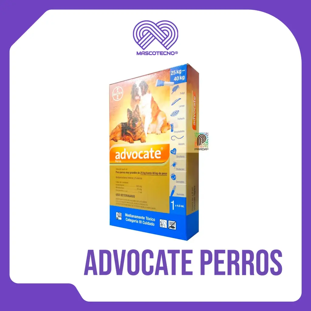 ADVOCATE PERROS + 25 KG