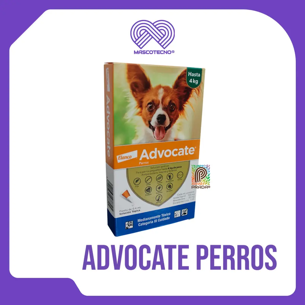ADVOCATE PERROS HASTA 4 KG (0,4 ML)