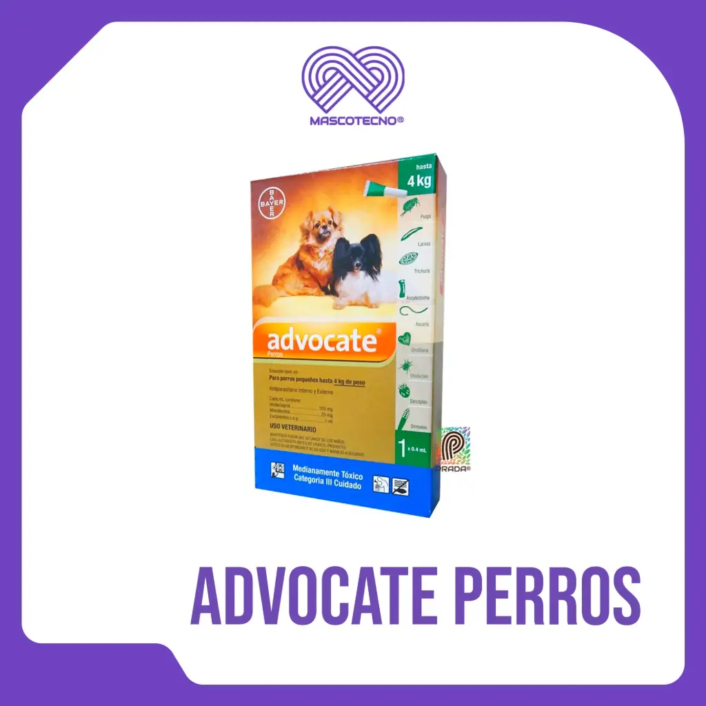 ADVOCATE PERROS HASTA 4 KG