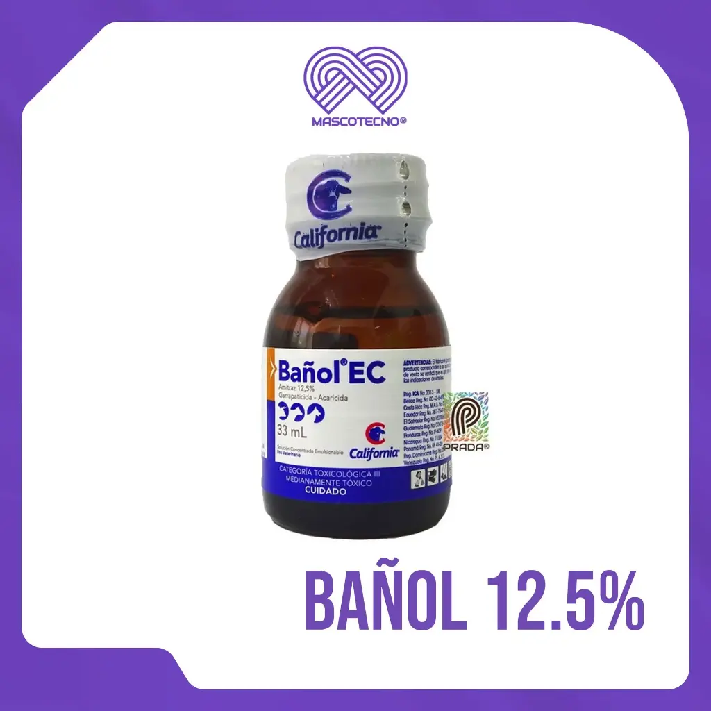 [5-0000-0206] BAÑOL 12.5% FCO 33ML (AMITRAZ)