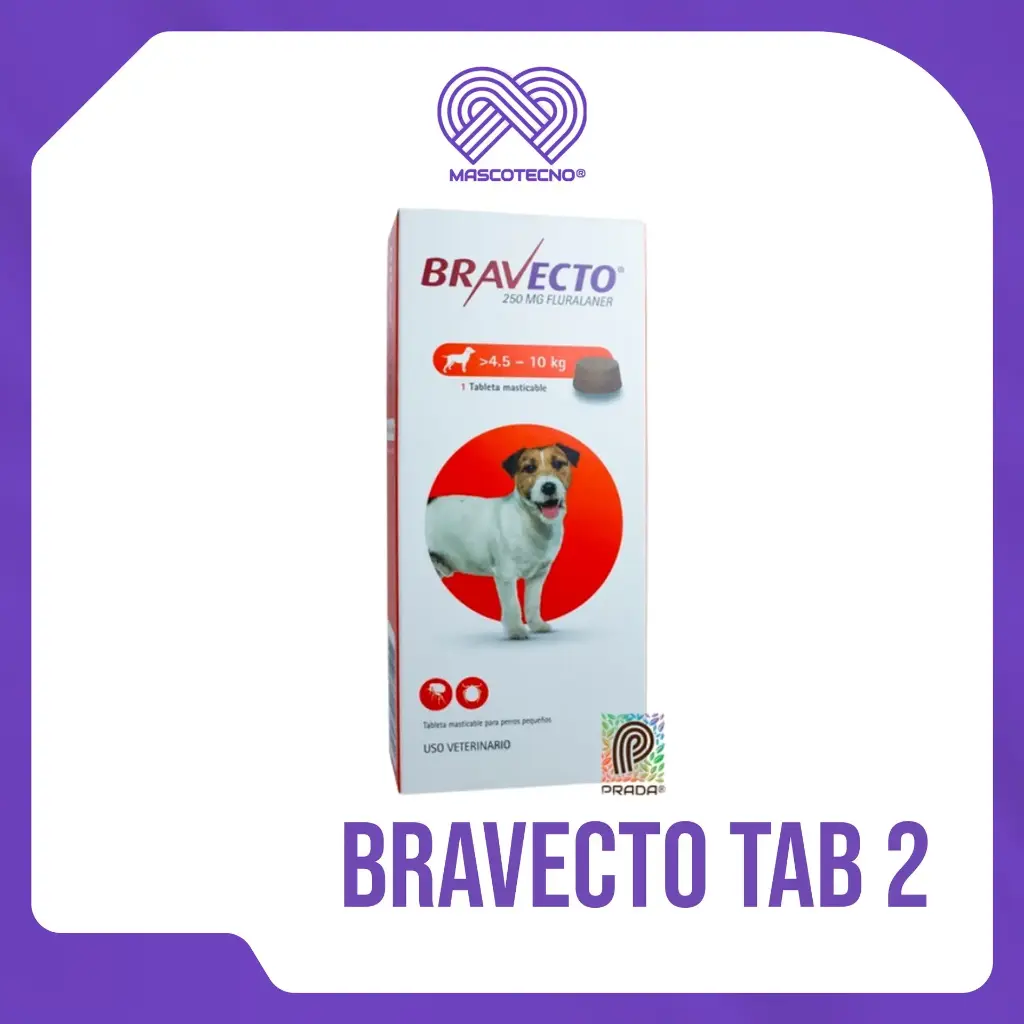 BRAVECTO TAB 2 (4.5-10 KG) (NARANJA)