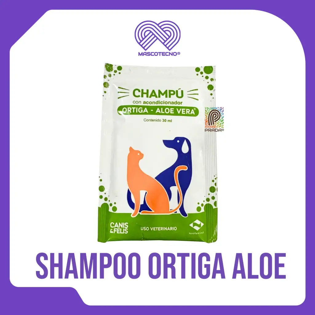 SHAMPOO CANIS Y FELIS (ORTIGA - ALOE VERA) SOBRE X 30 ML