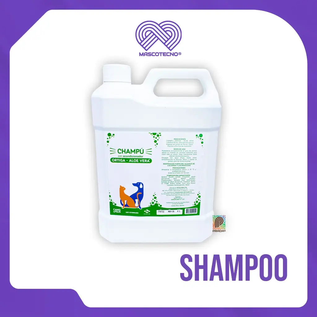 SHAMPOO  CANIS Y FELIS ALOE VERA X 4 LT