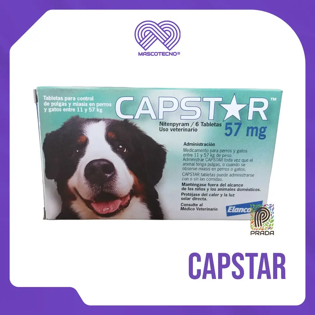 CAPSTAR 57MG 11 A 57 KG VERDE