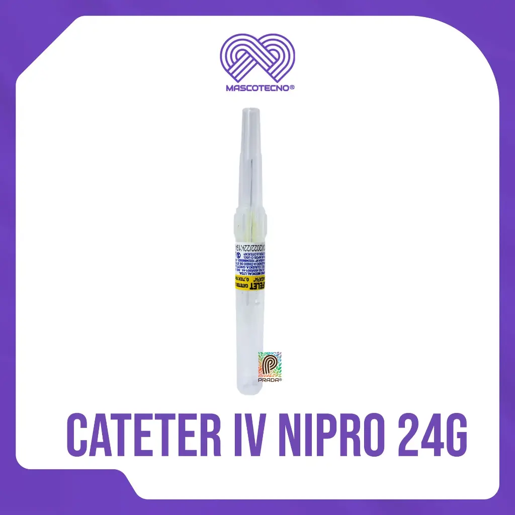 CATETER IV NIPRO 24G X 3/4 (AMARILLO)