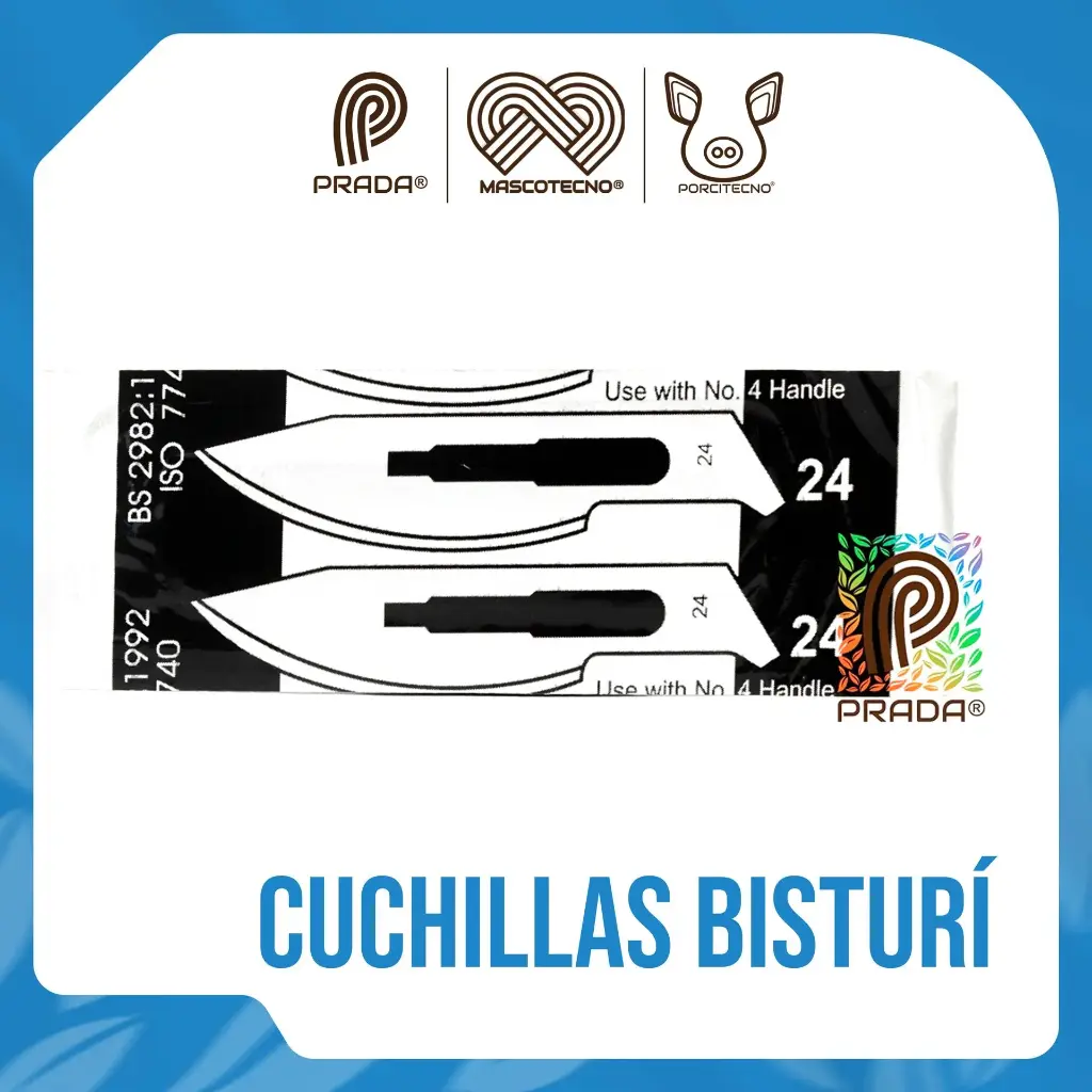 [7-0106-0372] CUCHILLAS PARA BISTURI # 24