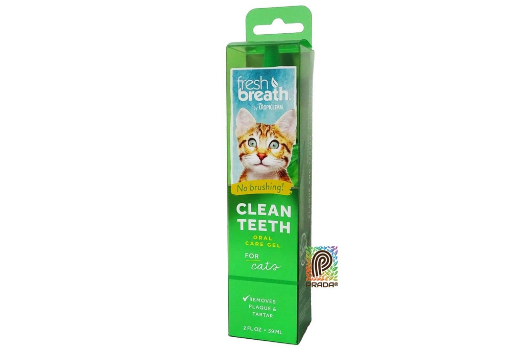 GEL DENTAL CONTROL DE PLACA Y SARRO GATOS X 2 OZ - CLEAN TEETH - TROPICLEAN