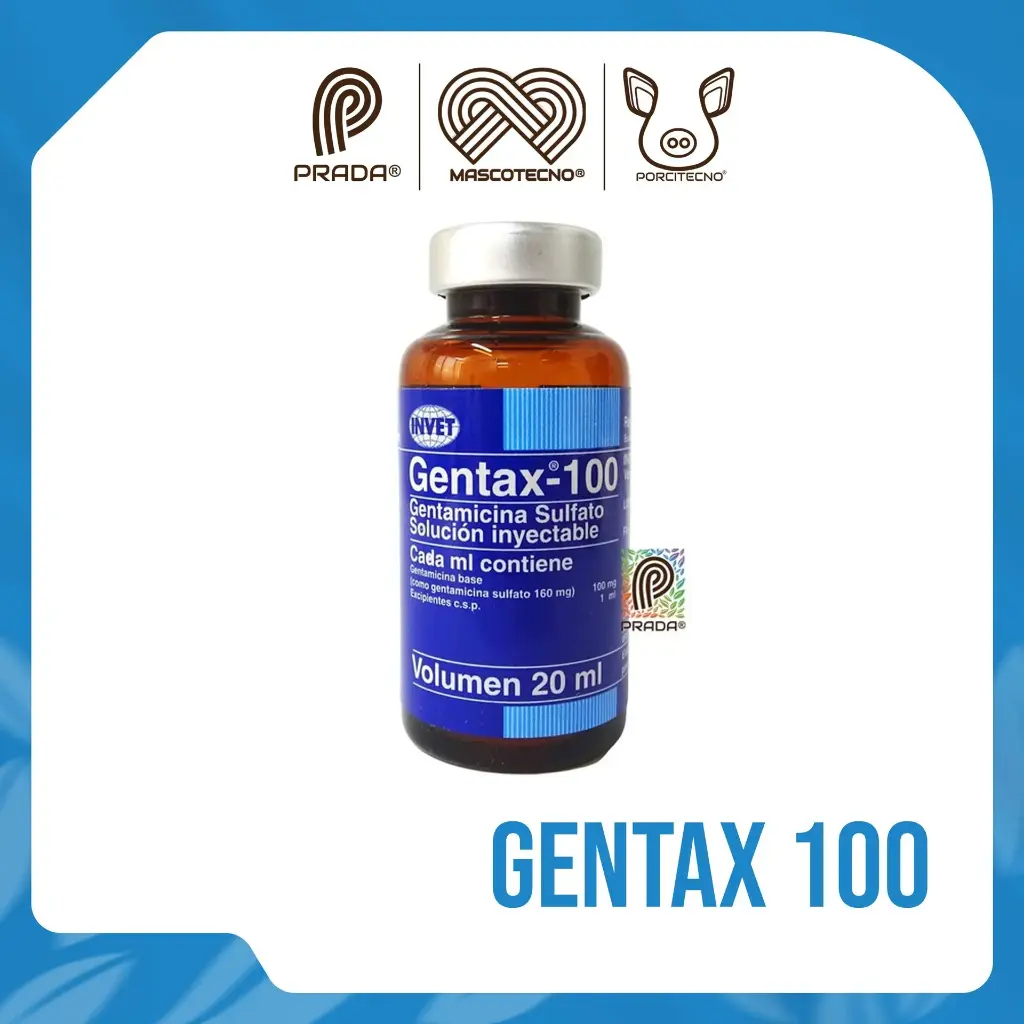 [7-0706-0584] GENTAX-100 INY X 20 ML