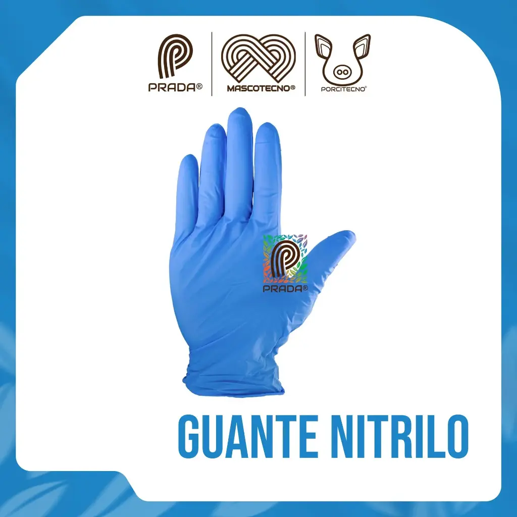 GUANTE NITRILO AZUL TALLA L CAJA X 100 [01237]