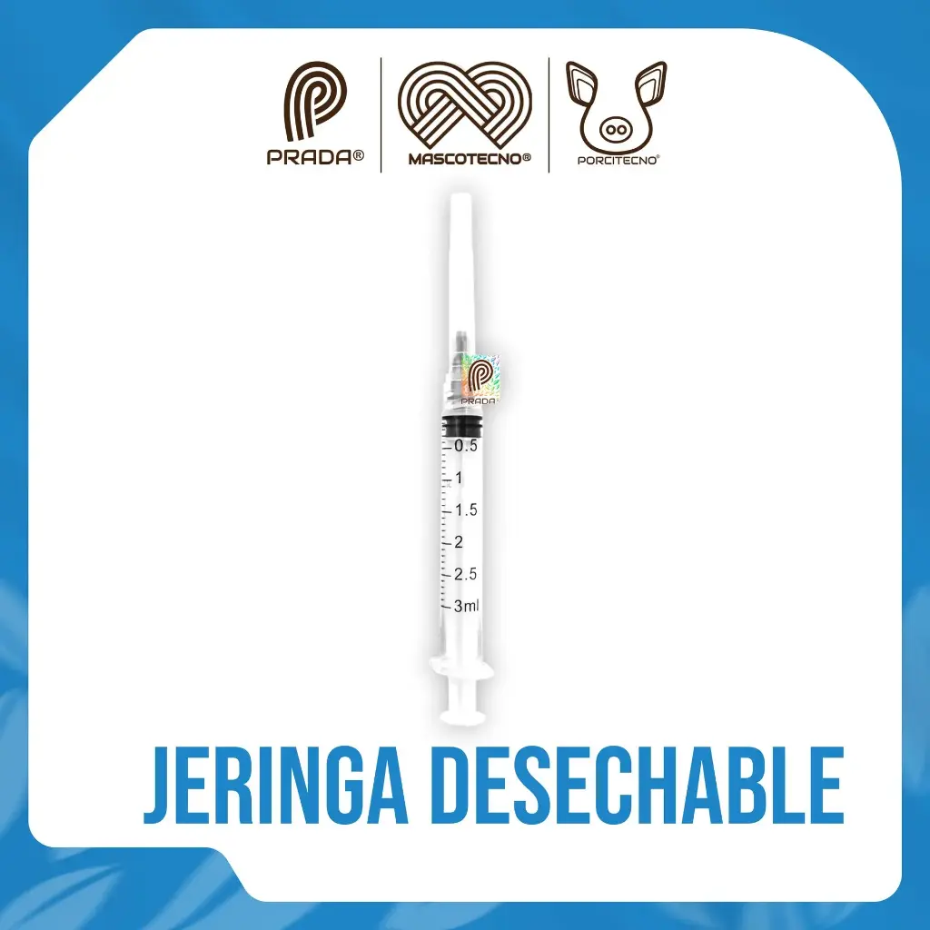 JERINGA DESECHABLE x 3 ML CON AGUJA 22G x1" [87734]