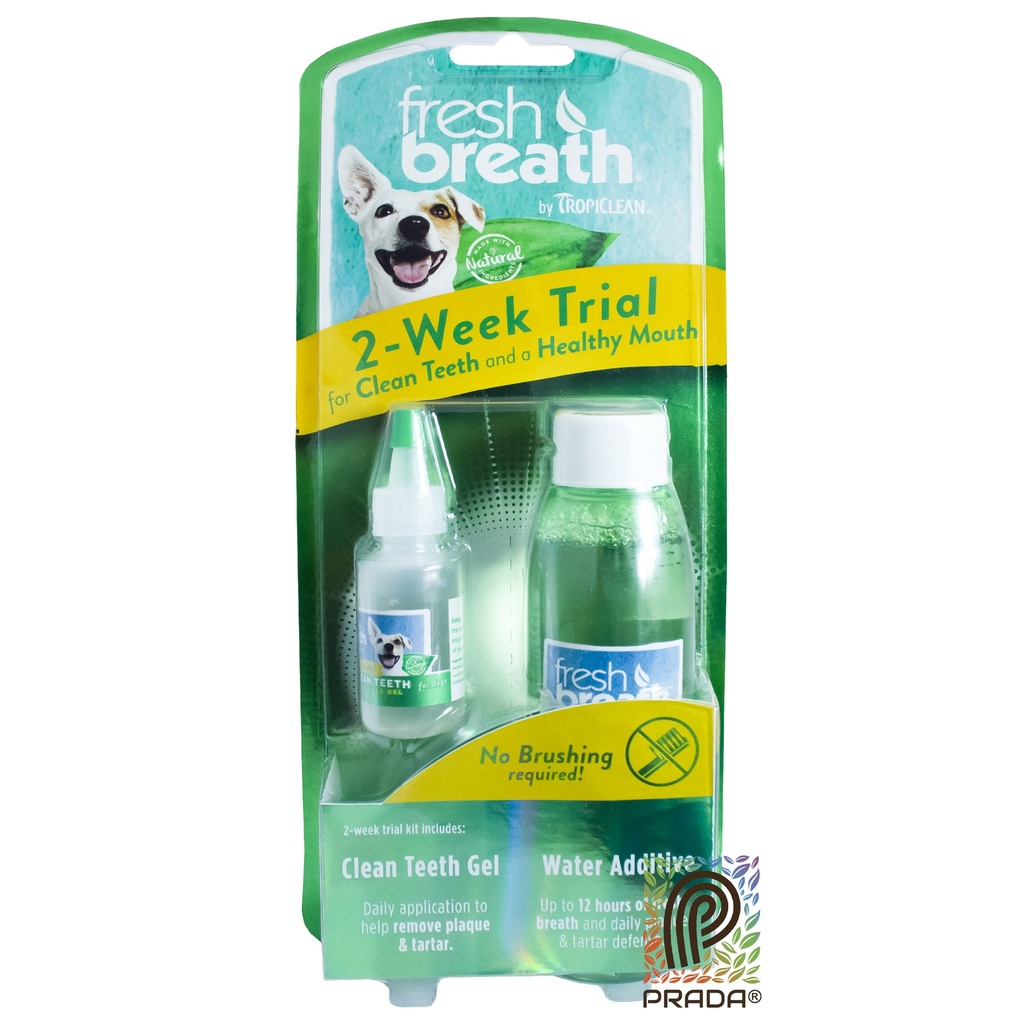 KIT CUIDADO ORAL GEL 0.5 OZ + ADITIVO 4 OZ - CLEAN TEETH - TROPICLEAN