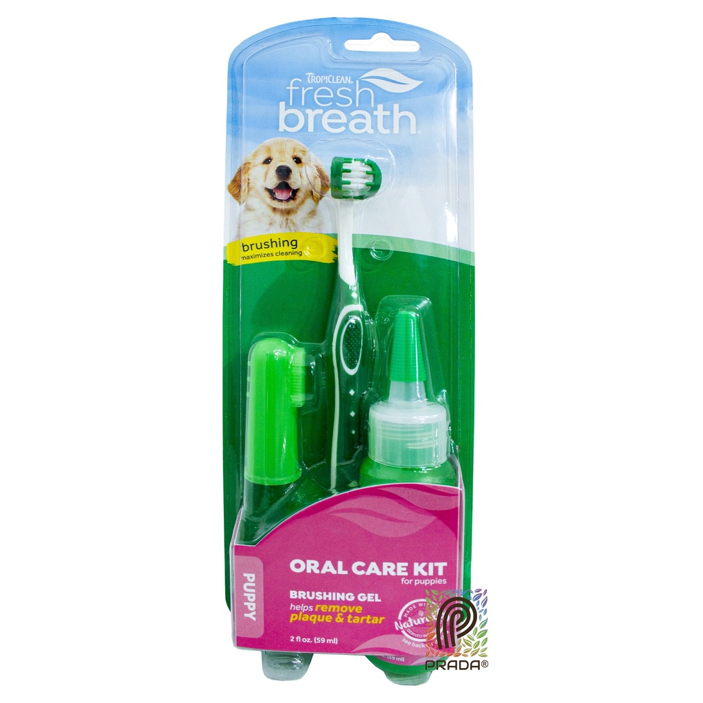 KIT CUIDADO ORAL PUPPY - CLEAN TEETH - TROPICLEAN