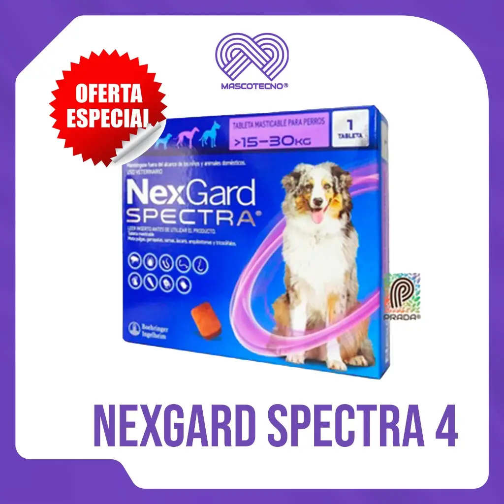 NEXGARD SPECTRA 4 (15-30 KG) (MORADO)