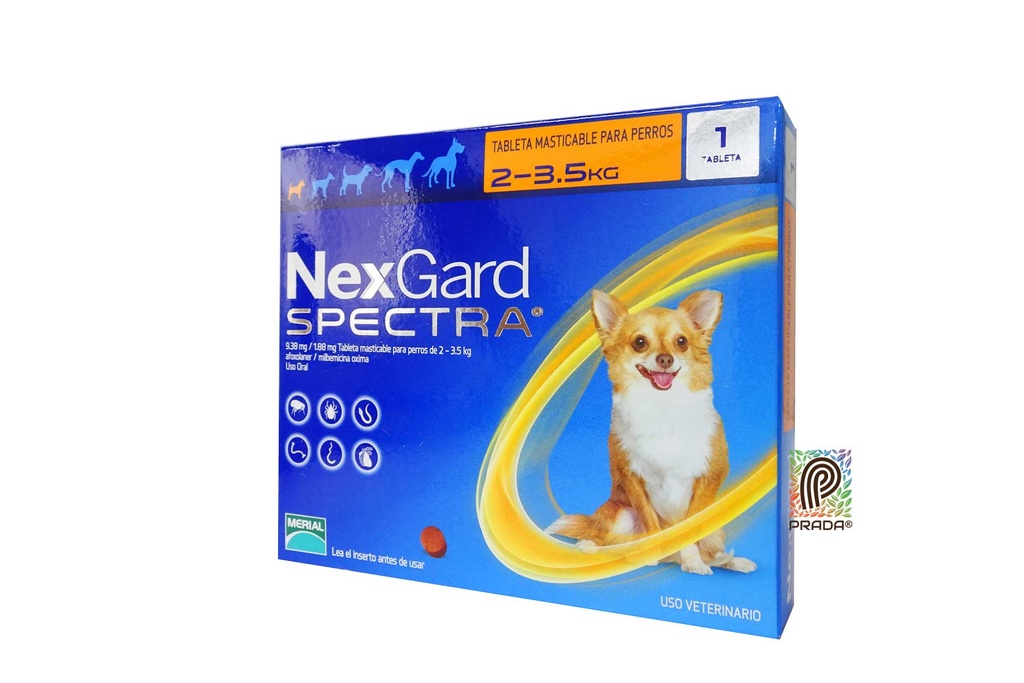 NEXGARD SPECTRA 1 (2-3.5 KG) (NARANJA)