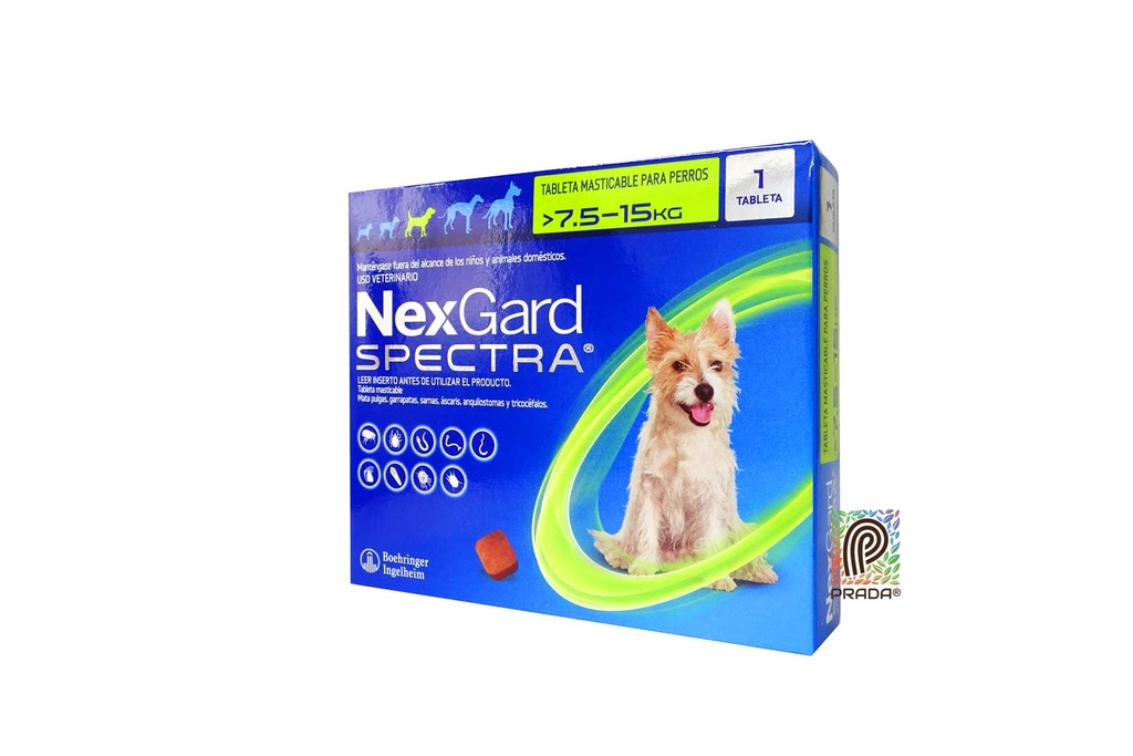 NEXGARD SPECTRA 3 (7.5-15 KG) (VERDE)