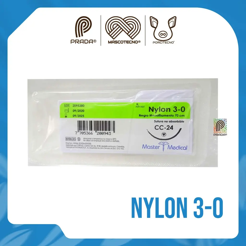 [7-0107-0781] NYLON 3-0 X 70 CM