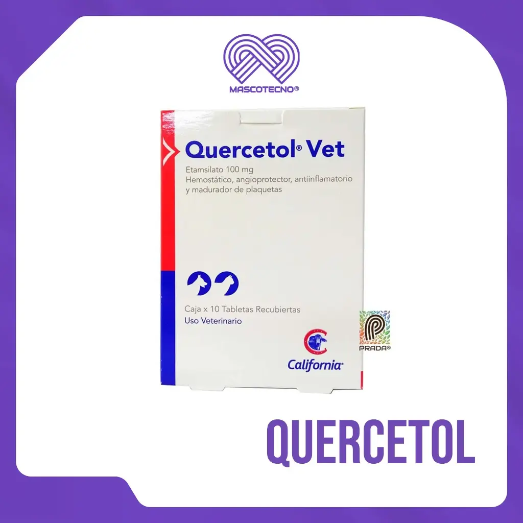 QUERCETOL VET 100 MG X 10 TABS