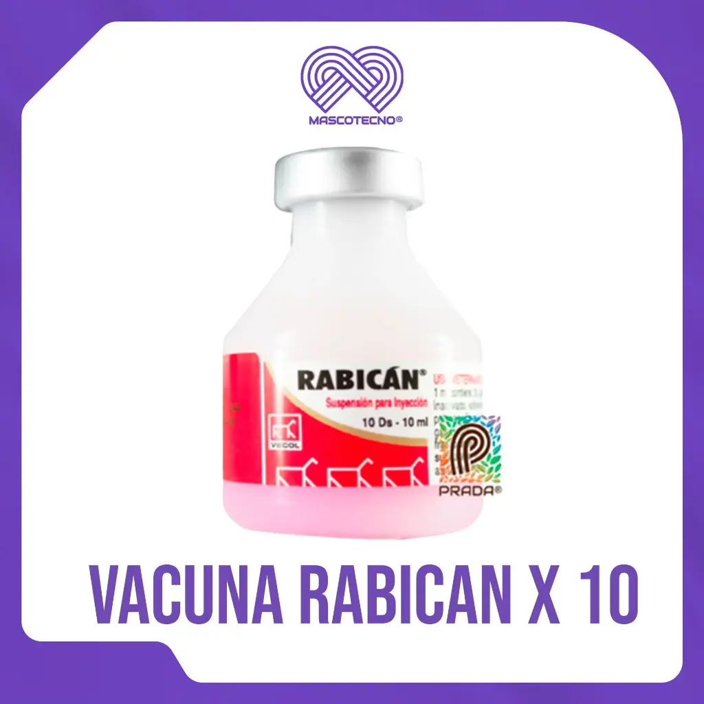 VACUNA RABICAN X 10 DOSIS