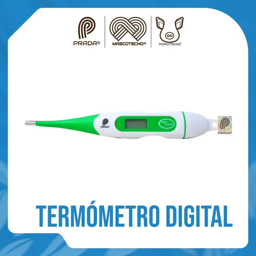 TERMÓMETRO DIGITAL FLEXIBLE VETERINARIO TIPO CPM [81232] {M}