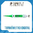 TERMÓMETRO DIGITAL FLEXIBLE VETERINARIO TIPO CPM [81232] {M}
