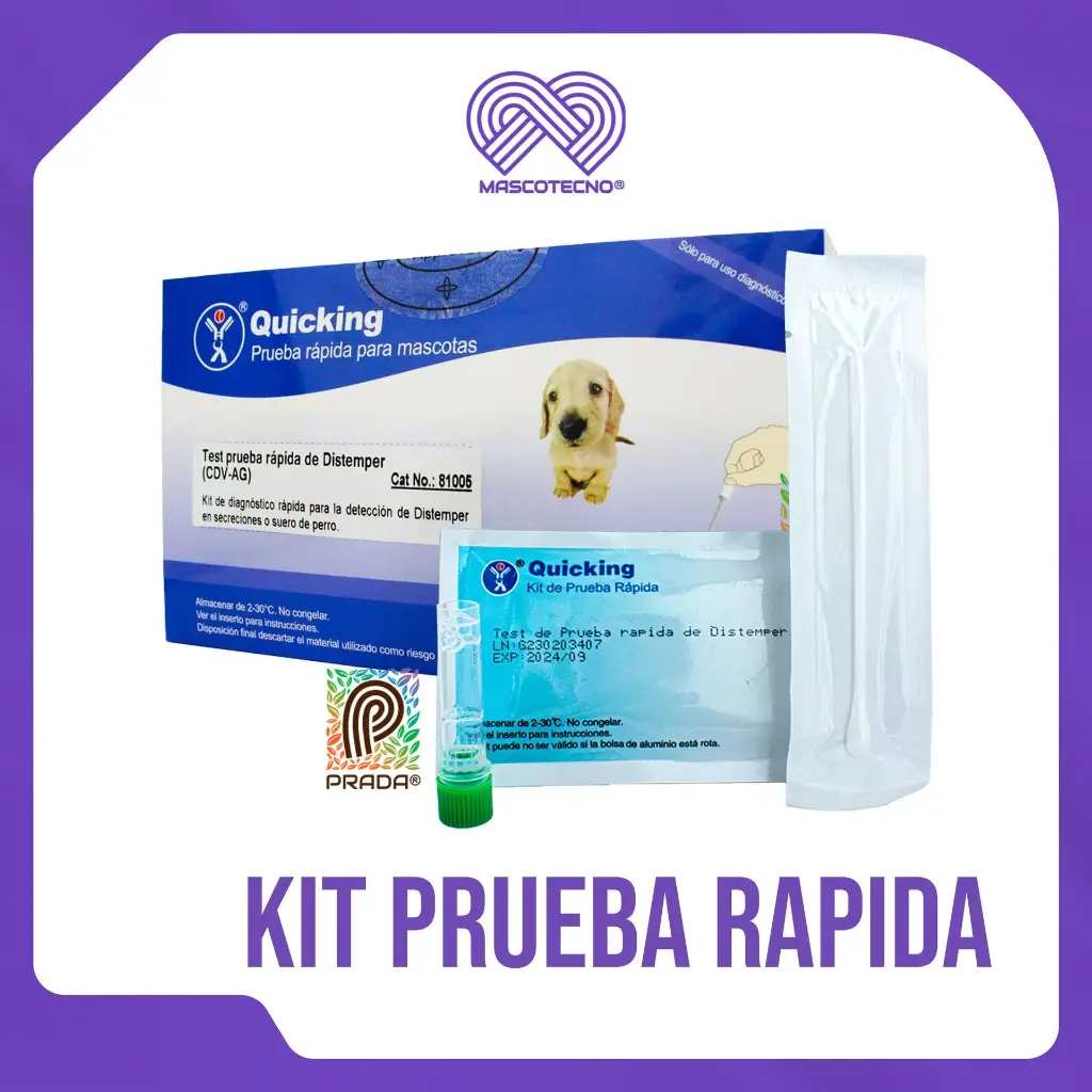 KIT PRUEBA RAPIDA DISTEMPER X UND (MOQUILLO)