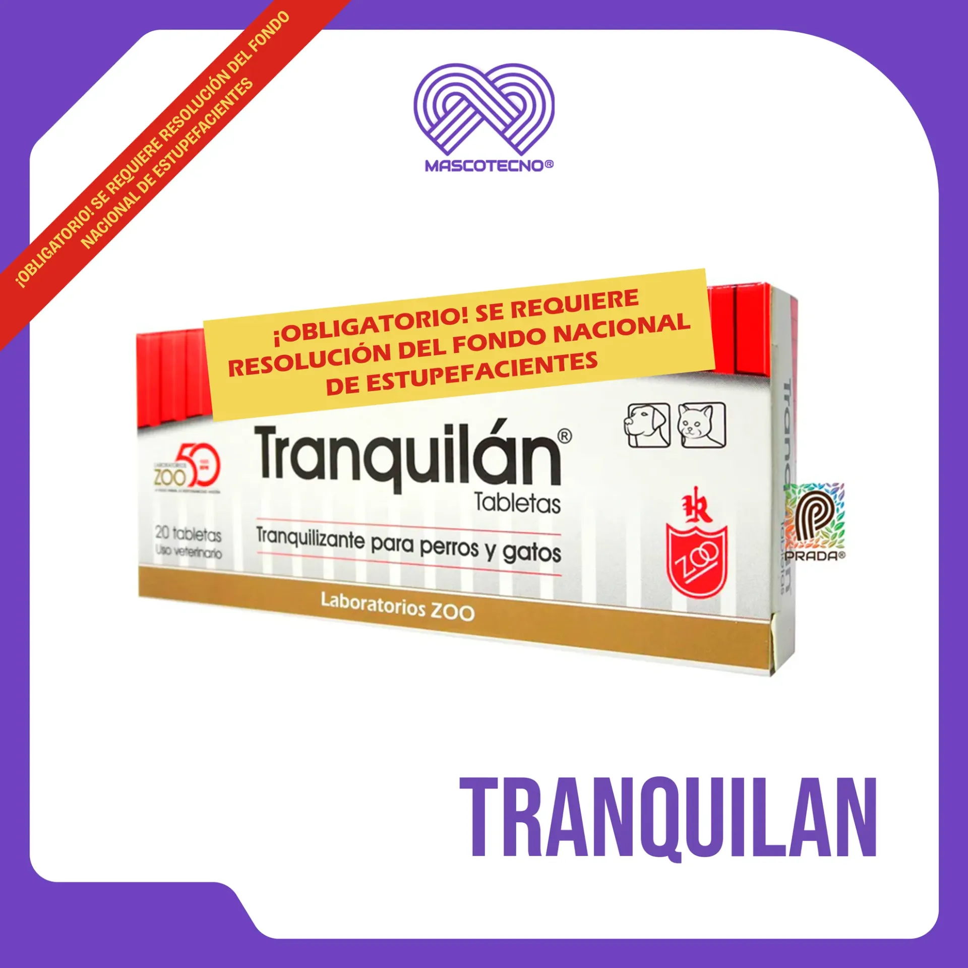 [7-0104-1009] TRANQUILAN X 20 TABS