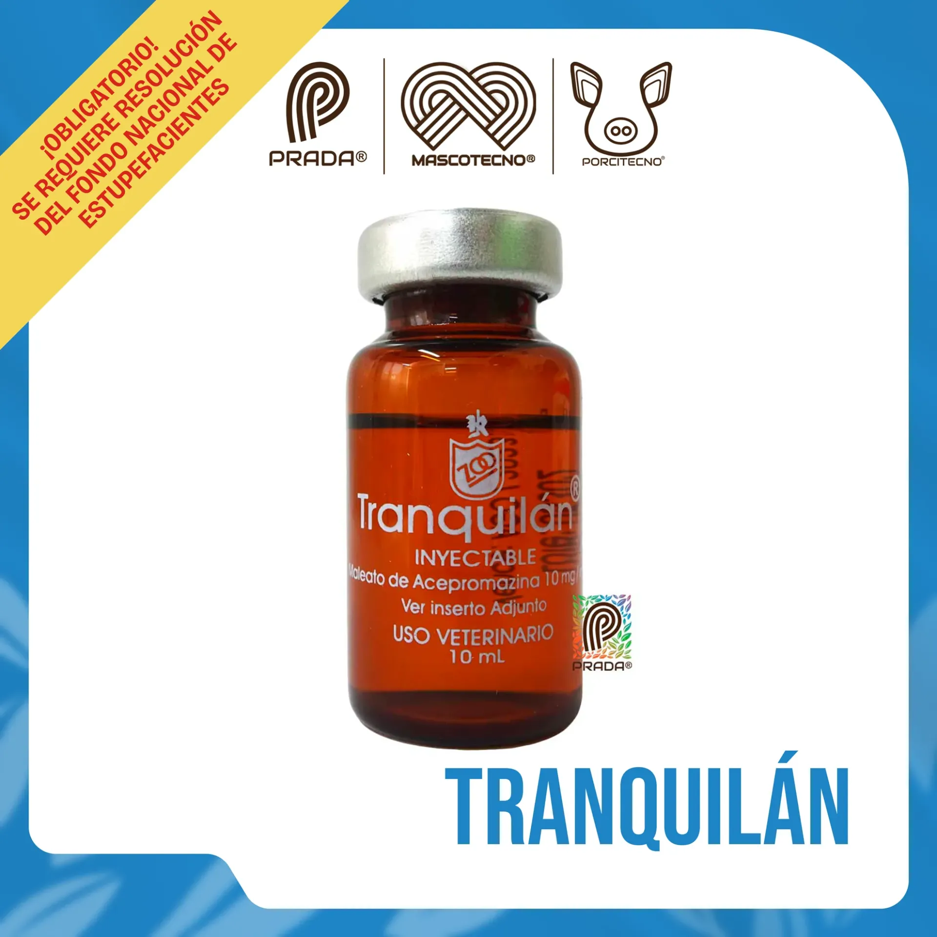 [7-0104-1011] TRANQUILAN INY X 10 ML {M}