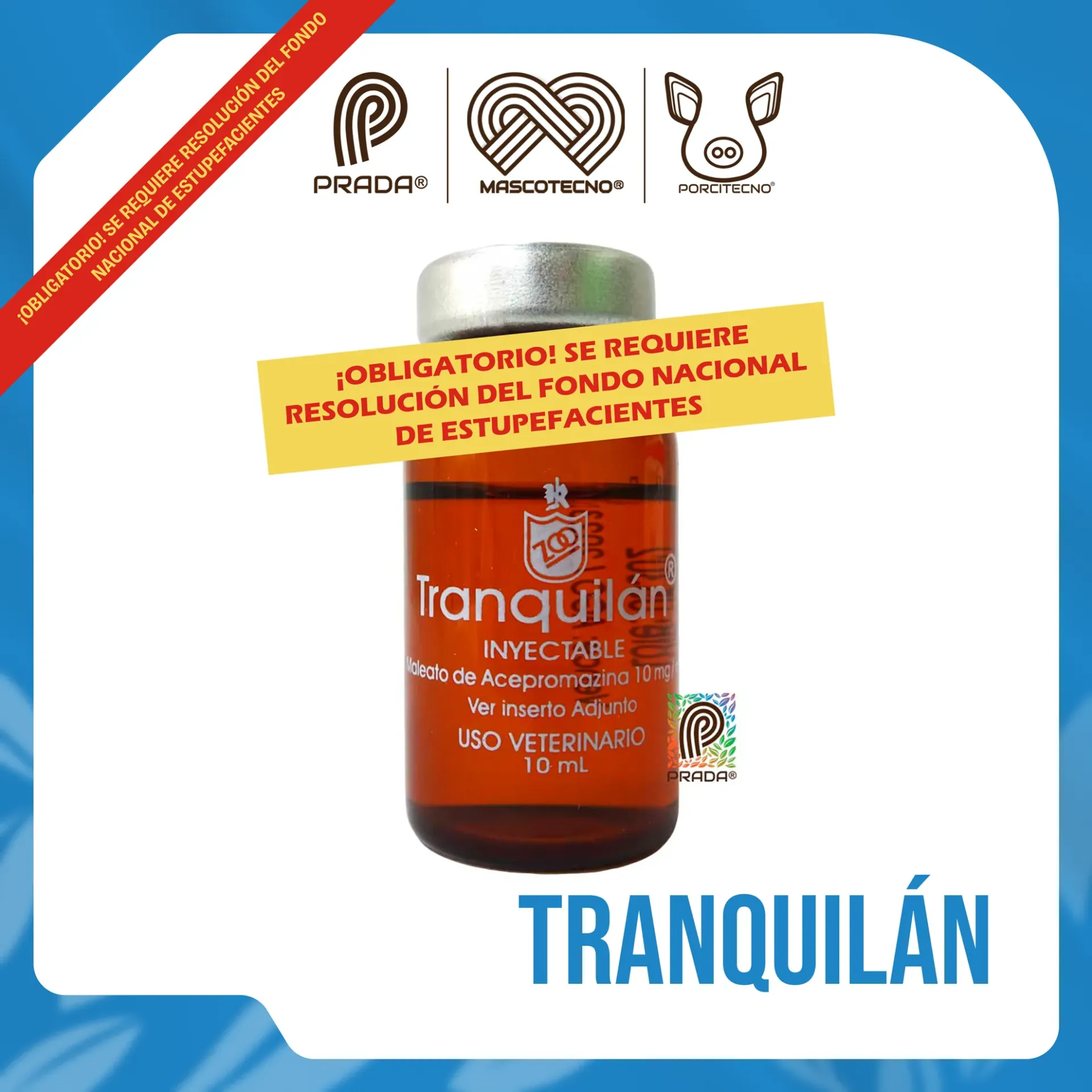 [7-0104-1011] TRANQUILAN INY X 10 ML