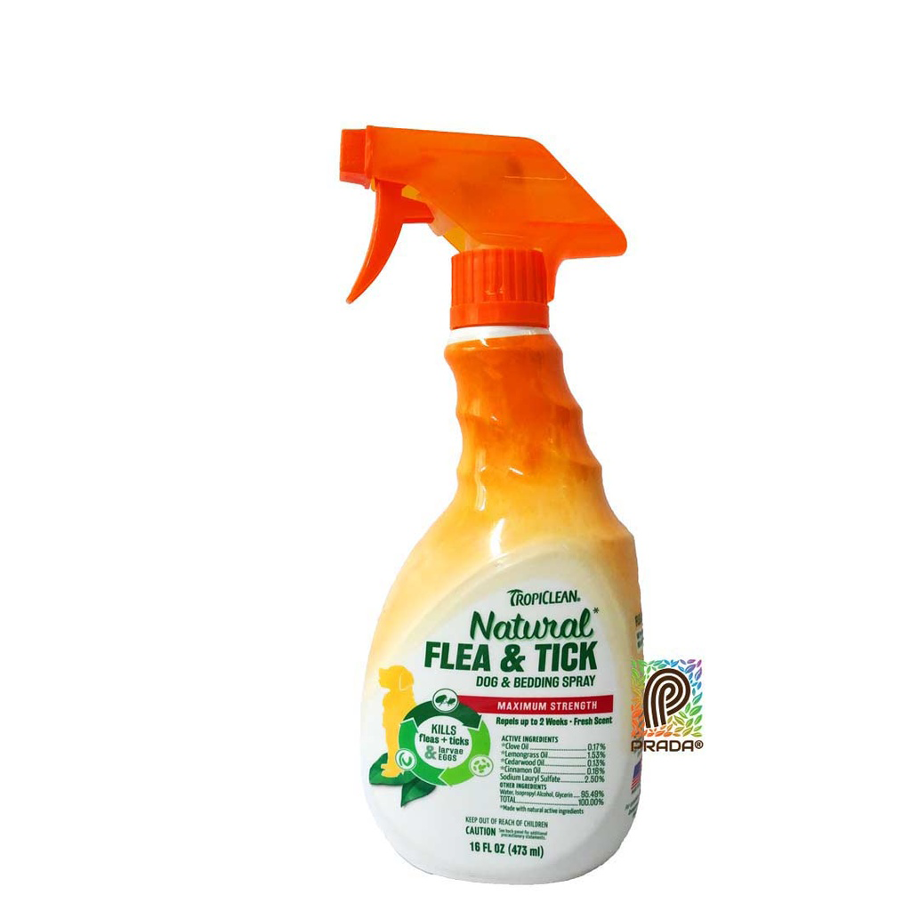 INSECTICIDA NATURAL PULGAS Y GARRAPATAS - SPRAY X 16 OZ - TROPICLEAN