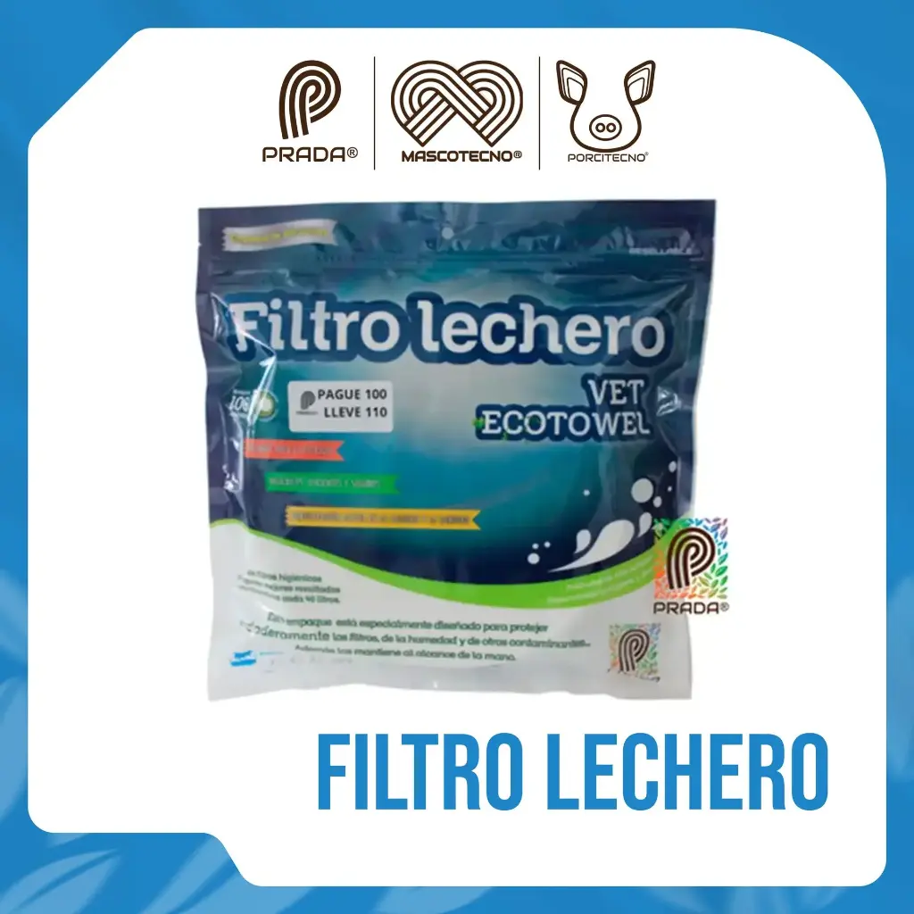 FILTRO LECHERO VET ECOTOWEL X 100 UND [07918]