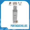 PORTA CUCHILLO PLASTICO TRANSPARENTE