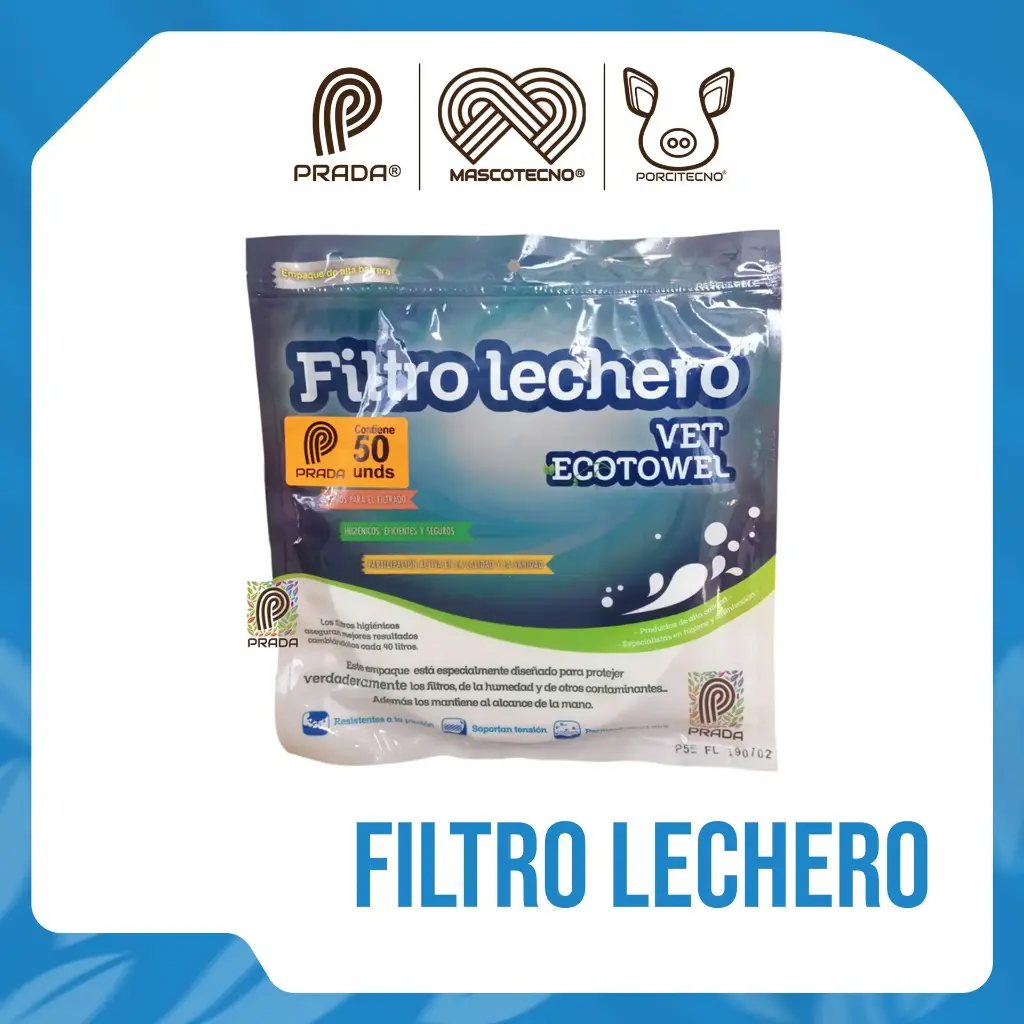 FILTRO LECHERO ECOTOWEL X 50 UND