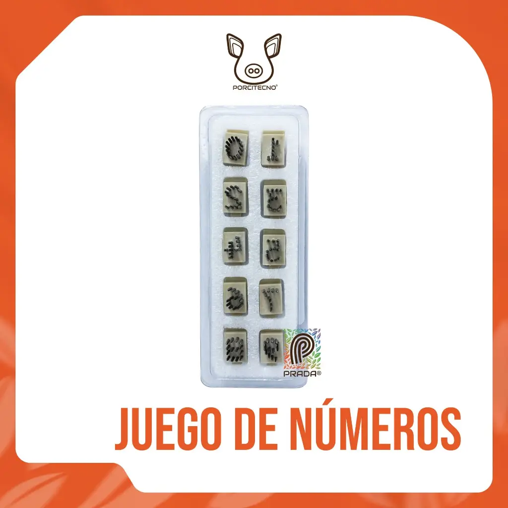 JUEGO DE NUMEROS PRADA 3/8 [07870]