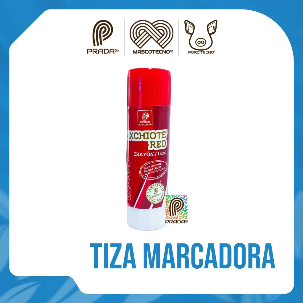 TIZA MARCADORA AXCHIOTE® ROJA (CRAYON) [07924] {M}