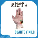Guante Vinilo Talla L Caja x 100 unid