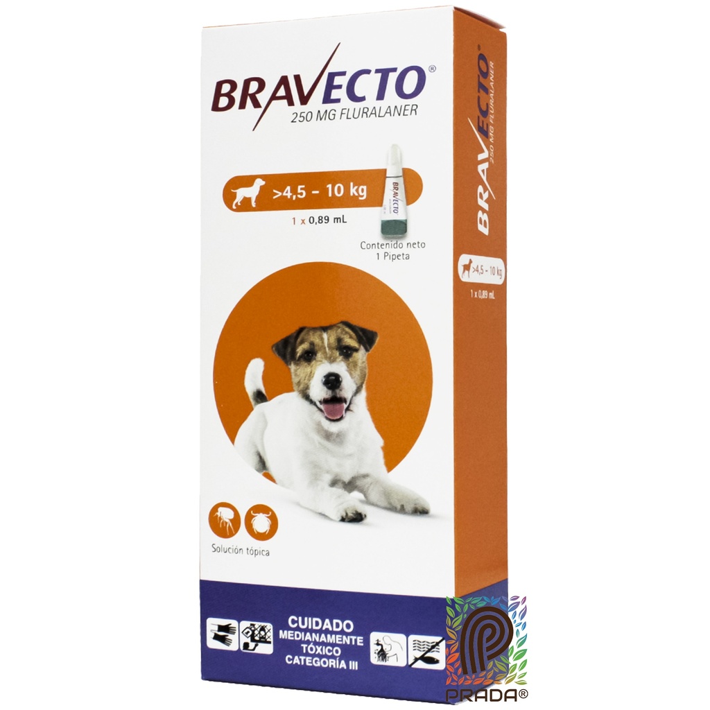 BRAVECTO PIPETA DOG 2 (4.5-10 KG) (NARANJA)