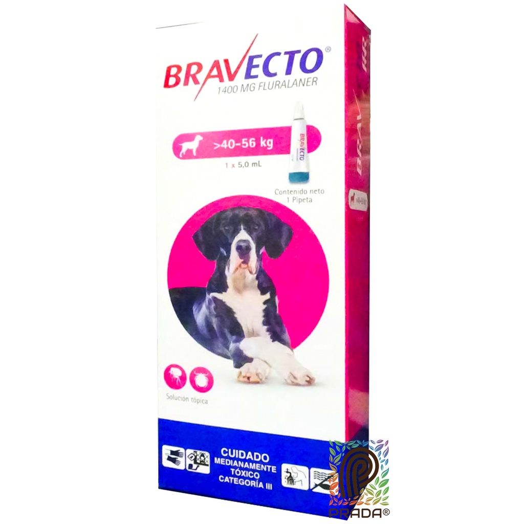 BRAVECTO PIPETA DOG 5 (40-56 KG) (FUCSIA)