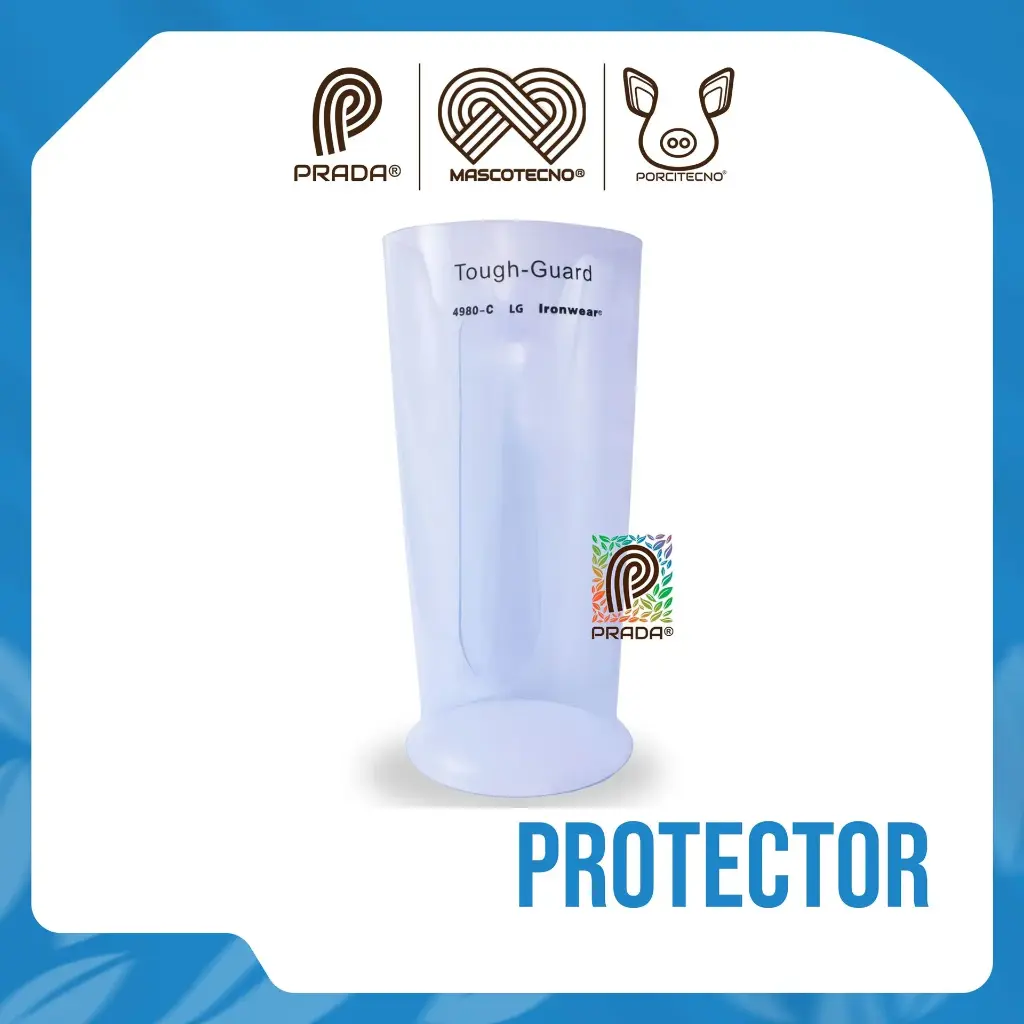 PROTECTOR DE ANTEBRAZO EN ACRILICO SEGURIDAD INDUSTRIAL TALLA M TRANSPARENTE
