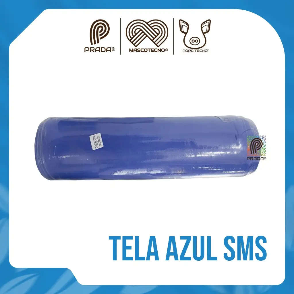 [4-0000-1146] TELA AZUL SMS PARA CAMILLA 0.50 X 100 MTRS