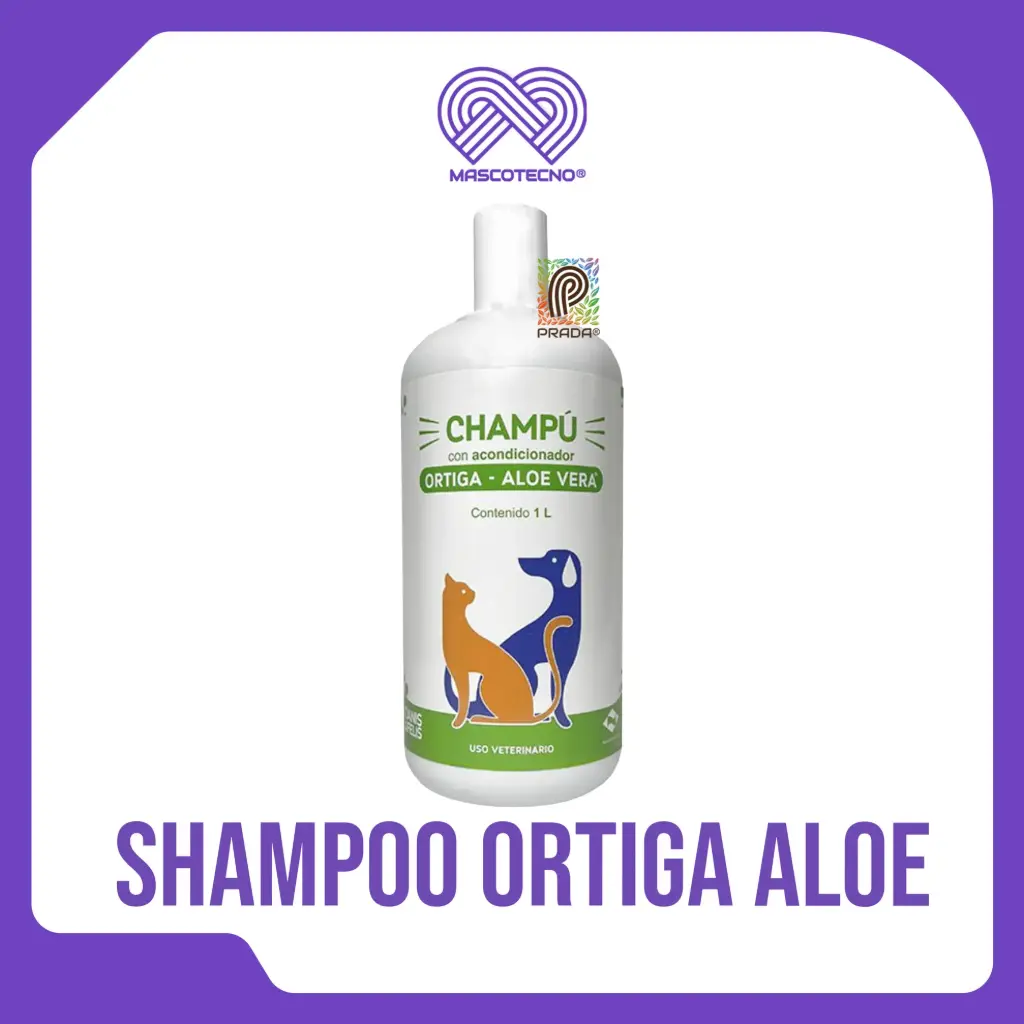 SHAMPOO CANIS Y FELIS (ORTIGA - ALOE VERA) X 1 LTR