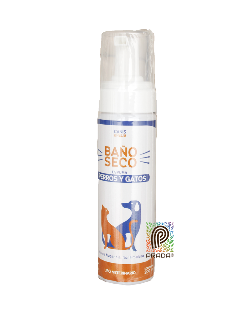 BAÑO SECO PERROS Y GATOS X 200 ML