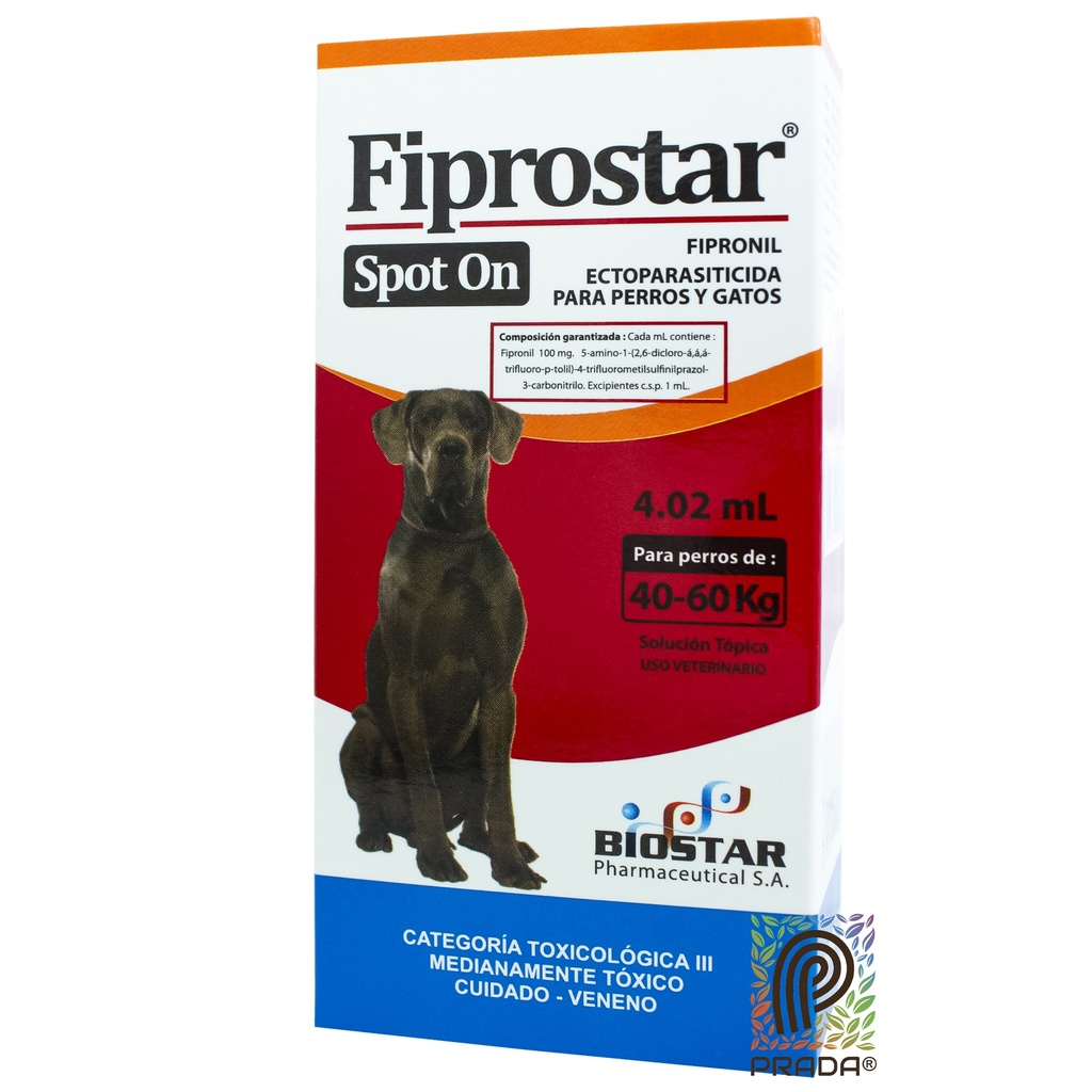 FIPROSTAR PIPETA DOG 4 (40-60 KG) (NARANJA)