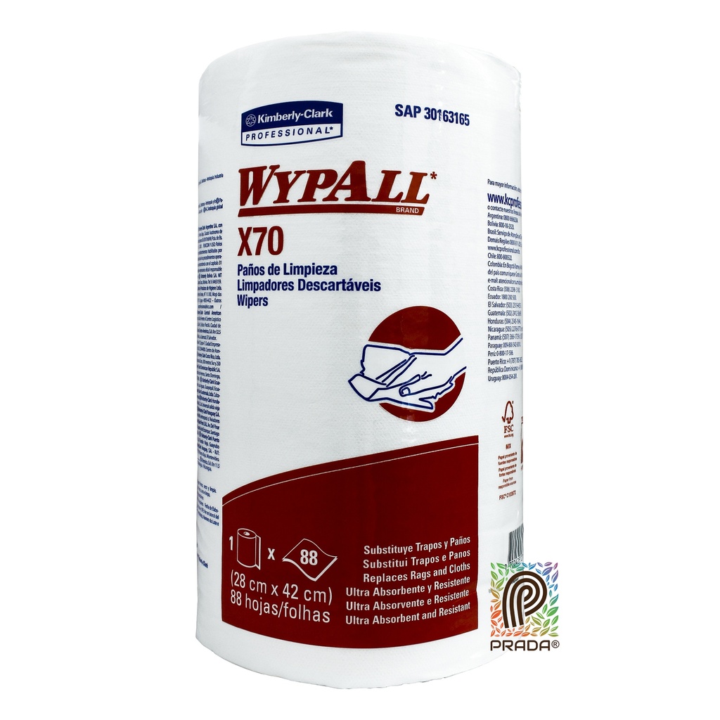 WYPALL x 70 ROLLO x 88 HOJAS