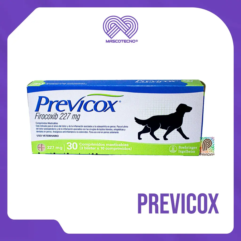 [7-0806-0856] PREVICOX DOG L 227 X 10 TAB