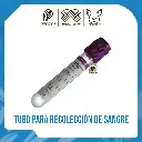 TUBO PARA RECOLECCION DE SANGRE TAPA LILA 6.0 ML (UNIDAD)