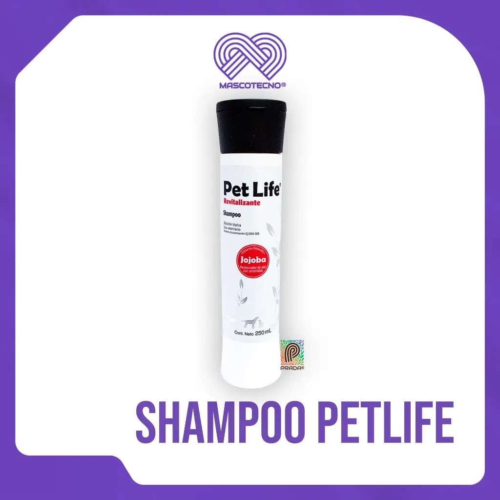 SHAMPOO PETLIFE REVITALIZANTE 250 ML (JOJOBA)