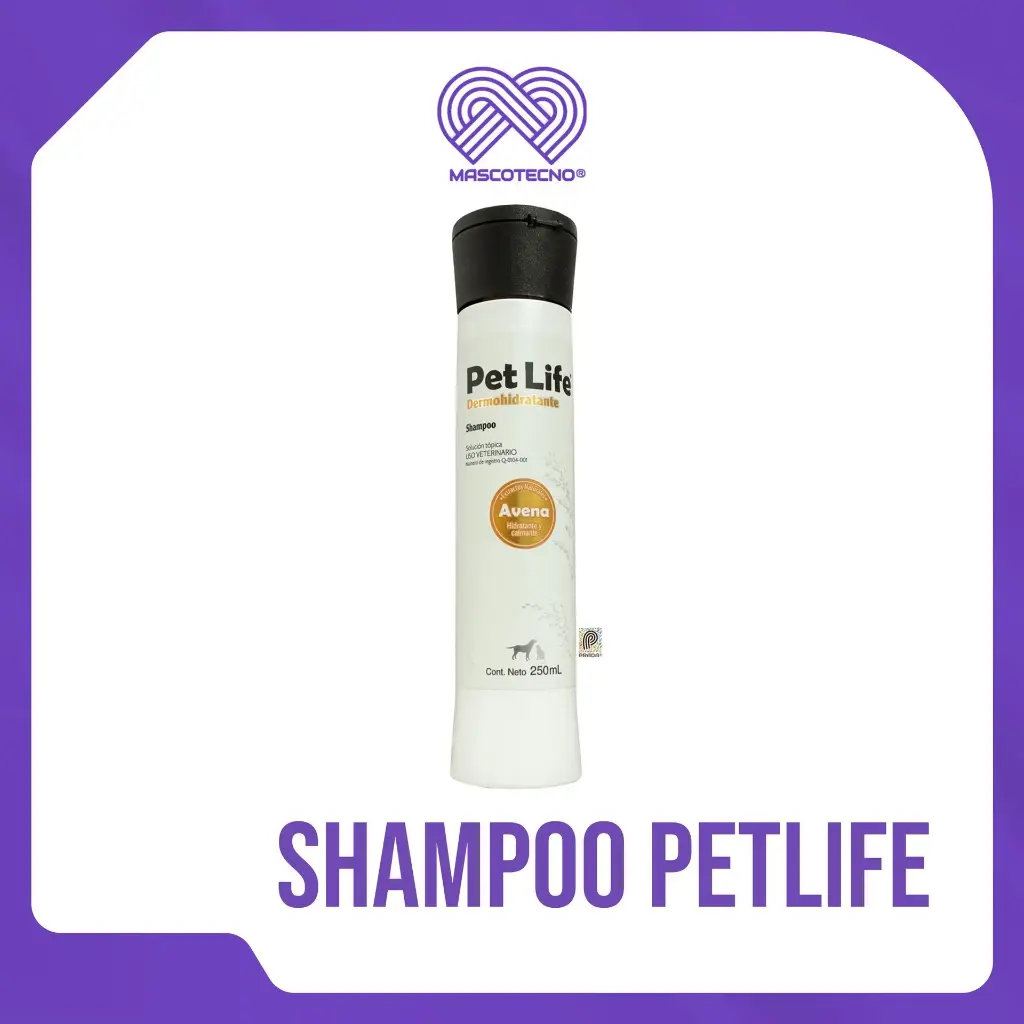 SHAMPOO PETLIFE DERMOHIDRATANTE 250 ML (AVENA)