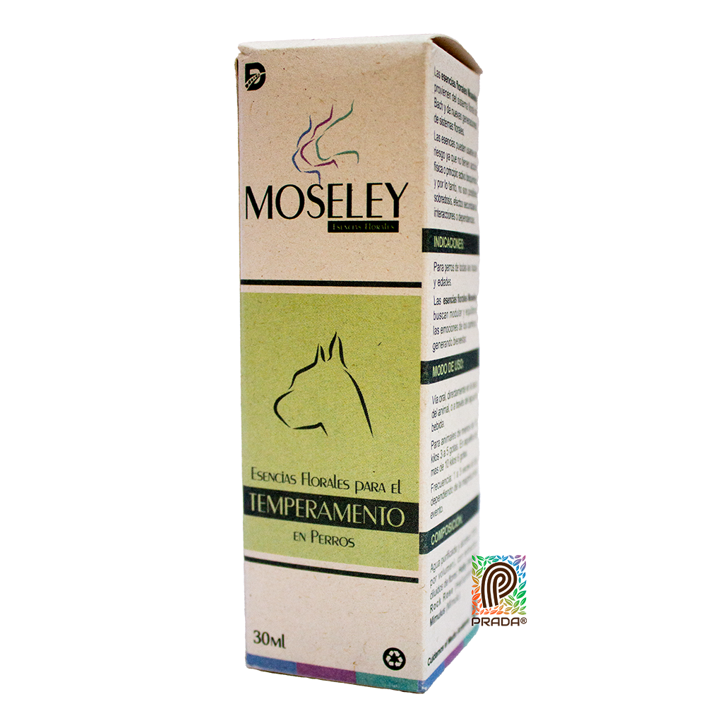 Esencia Floral MOSELEY TEMPERAMENTO CANINOS x 30 ML